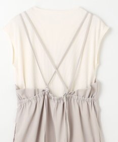 ANY 【2SET/洗濯機可】プルオーバー×キャミサロペットセット