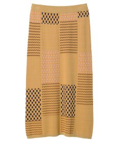 Green Parks ■ＥＳＣＡＲ　ダブルジャカードニットスカート