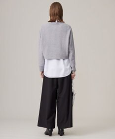 ICB 【洗える】ソフトカシミヤミックス ラメノットヤーンニット