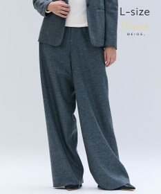 BEIGE， 【Lsize・セットアップ対応】CORBY / ウールイージーワイドパンツ