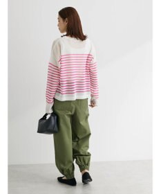 Green Parks シアーボーダーニットプルオーバー