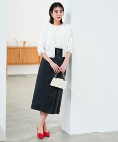 ANY SIS ツイステッドクリアチノ スカート