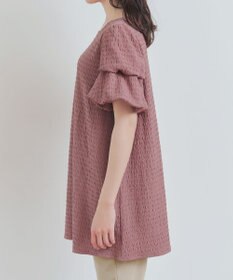 Tiaclasse 【洗える】変形バルーンスリーブカットソーチュニック