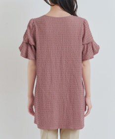 Tiaclasse 【洗える】変形バルーンスリーブカットソーチュニック