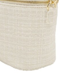 Maison de FLEUR ツイードキューブショルダーバッグ