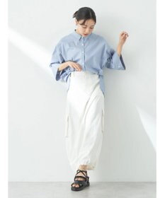 earth music&ecology ワイドスリーブ半袖シャツ