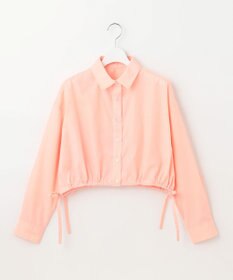 Feroux 【洗える】ショート丈ドロスト シャツ