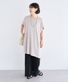 Green Parks 接触冷感ゆったりニットチュニック