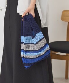 AMERICAN HOLIC マルチボーダーニットバッグ