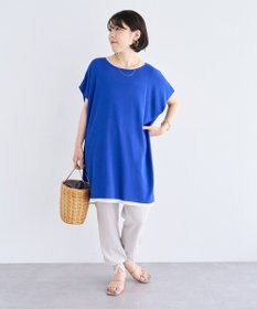 Green Parks 接触冷感ゆったりニットチュニック