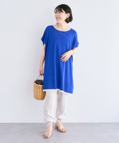 Green Parks 接触冷感ゆったりニットチュニック