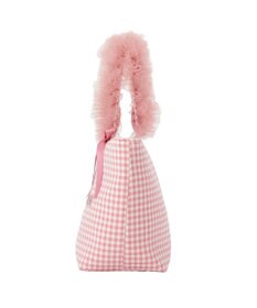 Maison de FLEUR ギンガムブランドロゴフリルハンドルトート
