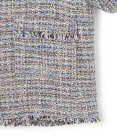 23区 GIOLICAツイード ノーカラー ジャケット