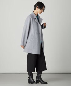 J.PRESS LADIES L ウールナイロンリバー テーラード コート