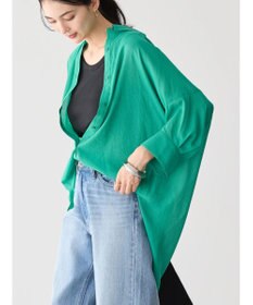 AMERICAN HOLIC 接触冷感５分袖変形ドルマンシアーシャツ