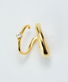 Phoebe ドレッシングビジューイヤーカフ　ゴールド/片耳