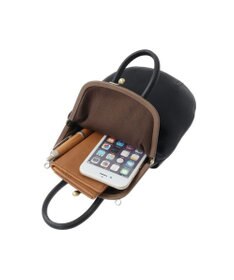 genten ミネルヴァキッコ 口金ショルダーバッグ