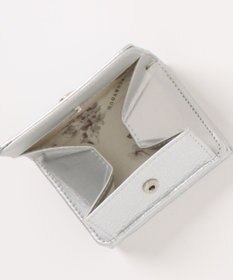 style code 【MERCURYDUO/マーキュリーデュオ】メタリッククラック調型押し　三つ折りミニ財布