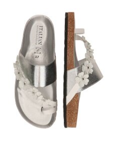 INTER-CHAUSSURES 【ITALIAN SHOEMAKERS】フラワーストラップフットベッドサンダル