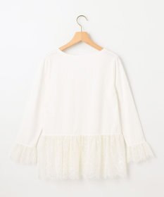 組曲 レースコンビ ロングTシャツ