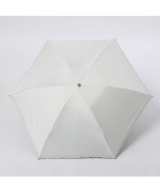 UNBILLION カシュネ cachenez /【晴雨兼用　日傘　UVカット率・遮光率100％生地使用 】PU超軽量プチフラワー刺繍カーボンミニ折りたたみ傘