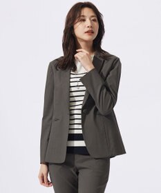 J.PRESS LADIES 【セットアップ対応】セルロースリネンストレッチ テーラード ジャケット