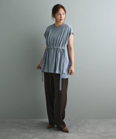 CRAFT STANDARD BOUTIQUE 布帛ウエストギャザー切替チュニック