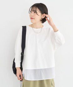 Green Parks 七分袖ドルマン裏毛シアードッキングプルオー