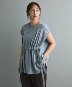 CRAFT STANDARD BOUTIQUE 布帛ウエストギャザー切替チュニック