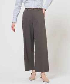 J.PRESS LADIES セルロースリネンストレッチ セミワイド パンツ