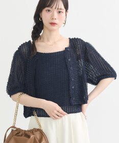 earth music&ecology ミニフリルカットレースアンサンブル