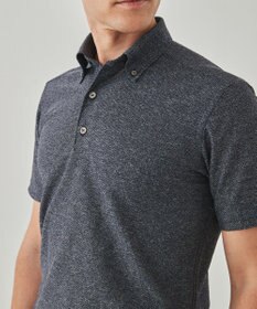 GOTAIRIKU 麻混・襟しっかり【洗える/通気性】ノルマンディーリネン ボタンダウンポロシャツ(25年モデル)