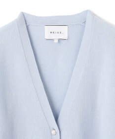 BEIGE， 【WEB限定・洗える】ALSACE / パール釦ウールニットカーディガン