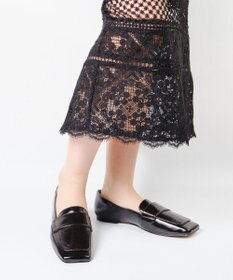 STEVE MADDEN MONARC スクエアトゥフラットローファー