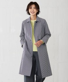 J.PRESS LADIES S 【洗える】 GIZAコットンギンガム ステンカラー コート