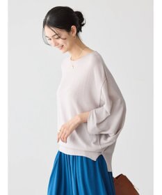 AMERICAN HOLIC 接触冷感トライアングルスリーブニットプルオーバー