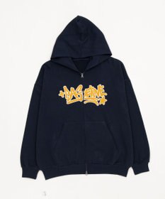 WEGO 【ユニセックス着用ITEM/SMLサイズ展開】グラフィックZIPパーカー