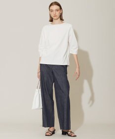 ICB 【接触冷感・UVケア・洗える】 コンフォートプレーティング クレセントスリーブカットソー