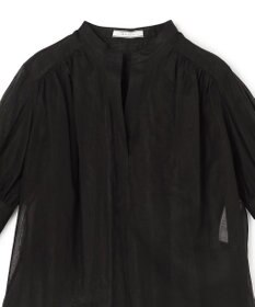 BEIGE， PLUMERIA / コットンシアーギャザーブラウス