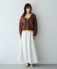 YECCA VECCA 2wayレイヤードクルーネックカーディガン