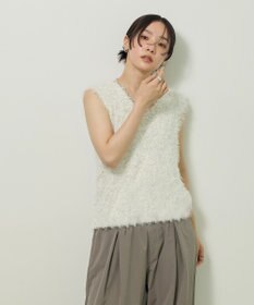 Green Parks フェザーヤーンニットベスト