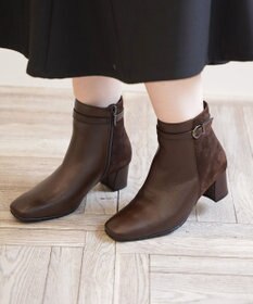 Pointer 本革スエードコンビショートブーツ