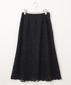 自由区 【XSサイズ～/洗える/セット可】フラワーコードレース レーススカート