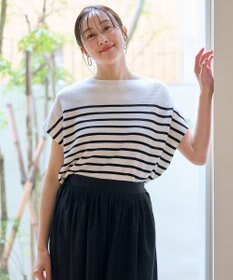 ANY 【新色追加/14色展開】アクリルガーターフレンチスリーブニット