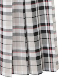 Green Parks ワイドプリーツチェックスカート