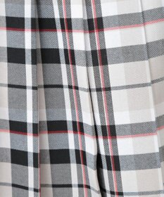 Green Parks ワイドプリーツチェックスカート