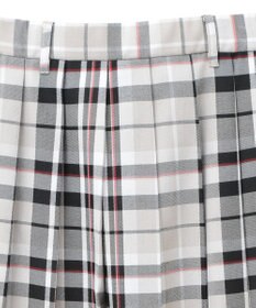 Green Parks ワイドプリーツチェックスカート