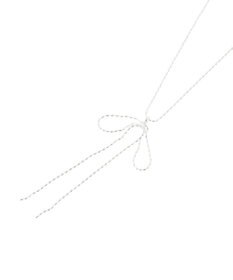 earth music&ecology ロングリボンチェーンネックレス