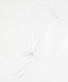 earth music&ecology ロングリボンチェーンネックレス