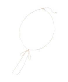 earth music&ecology ロングリボンチェーンネックレス